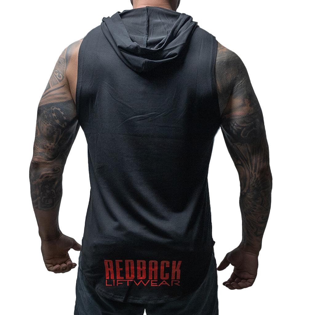 Black Hooded Singlet