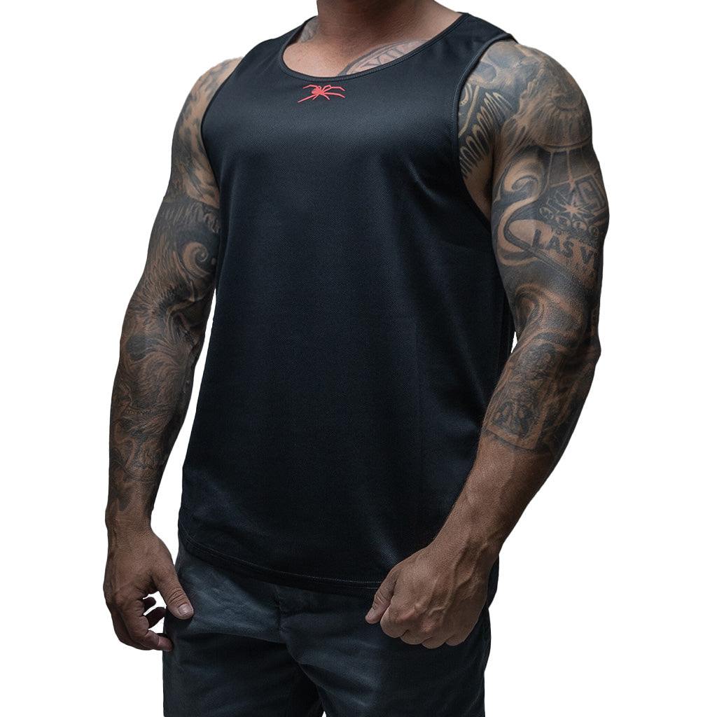 Black/Red Redback Singlet