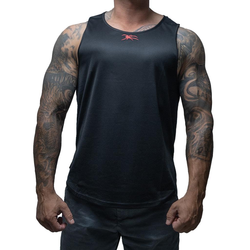 Black/Red Redback Singlet