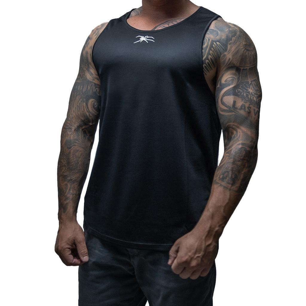Black/White Redback Singlet