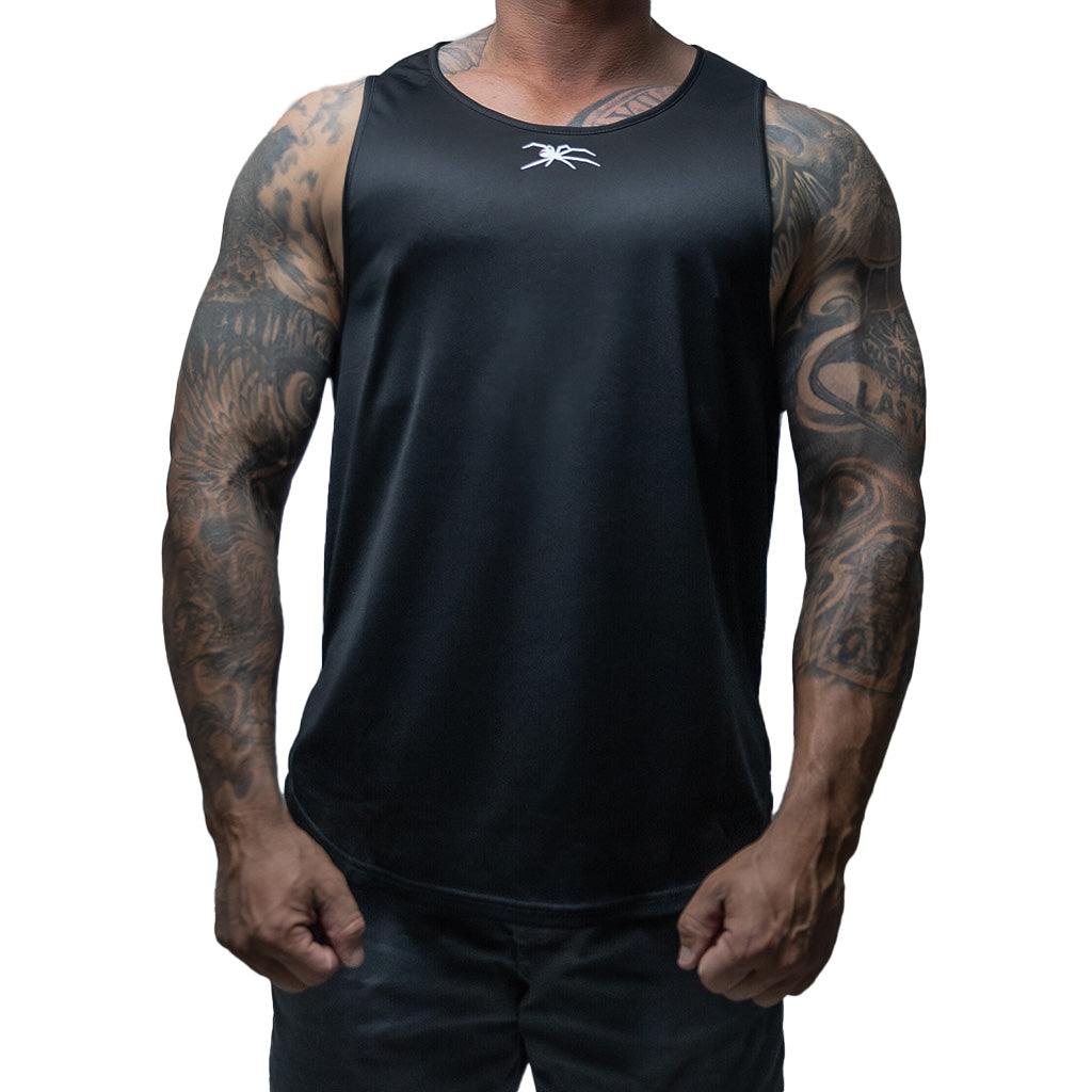 Black/White Redback Singlet