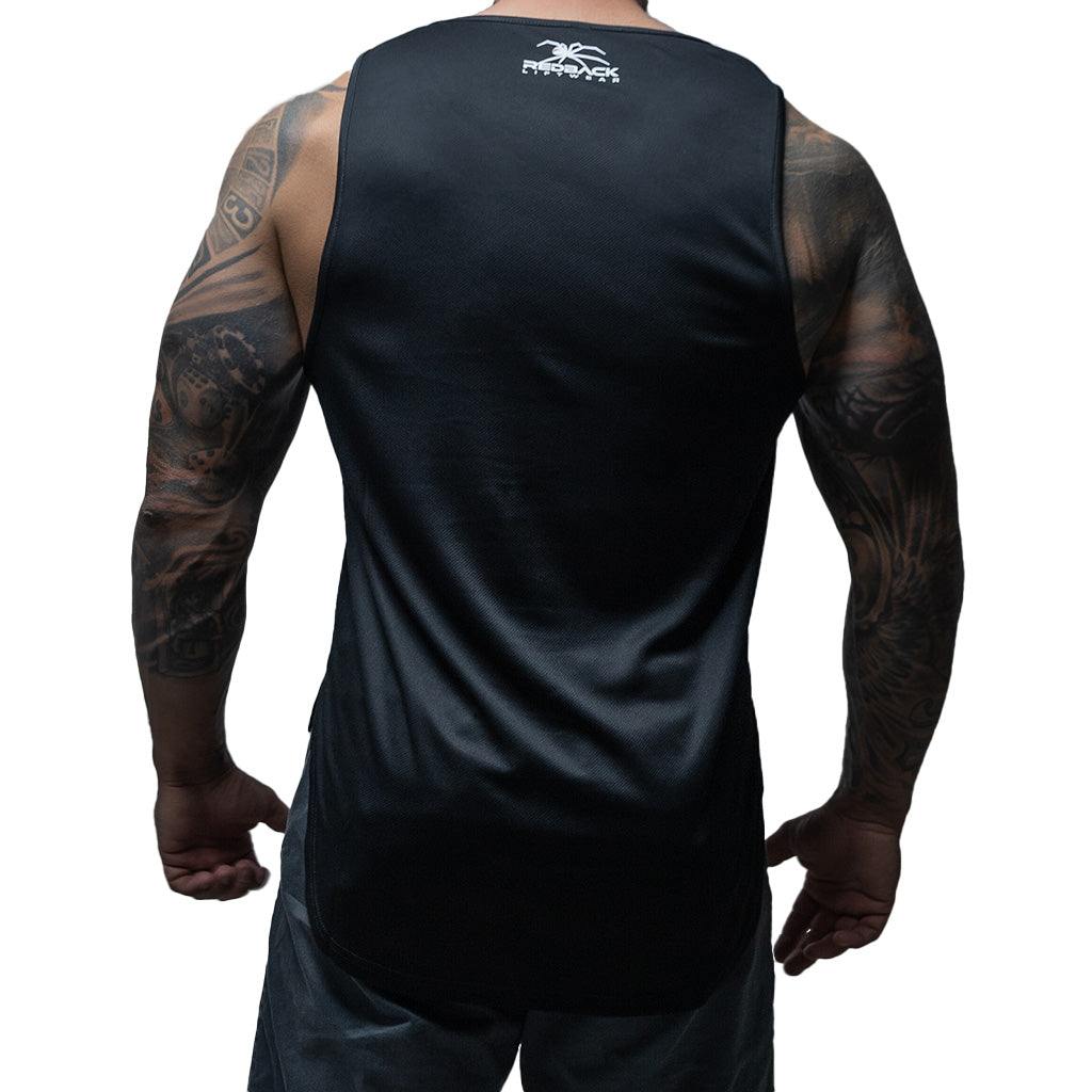 Black/White Redback Singlet