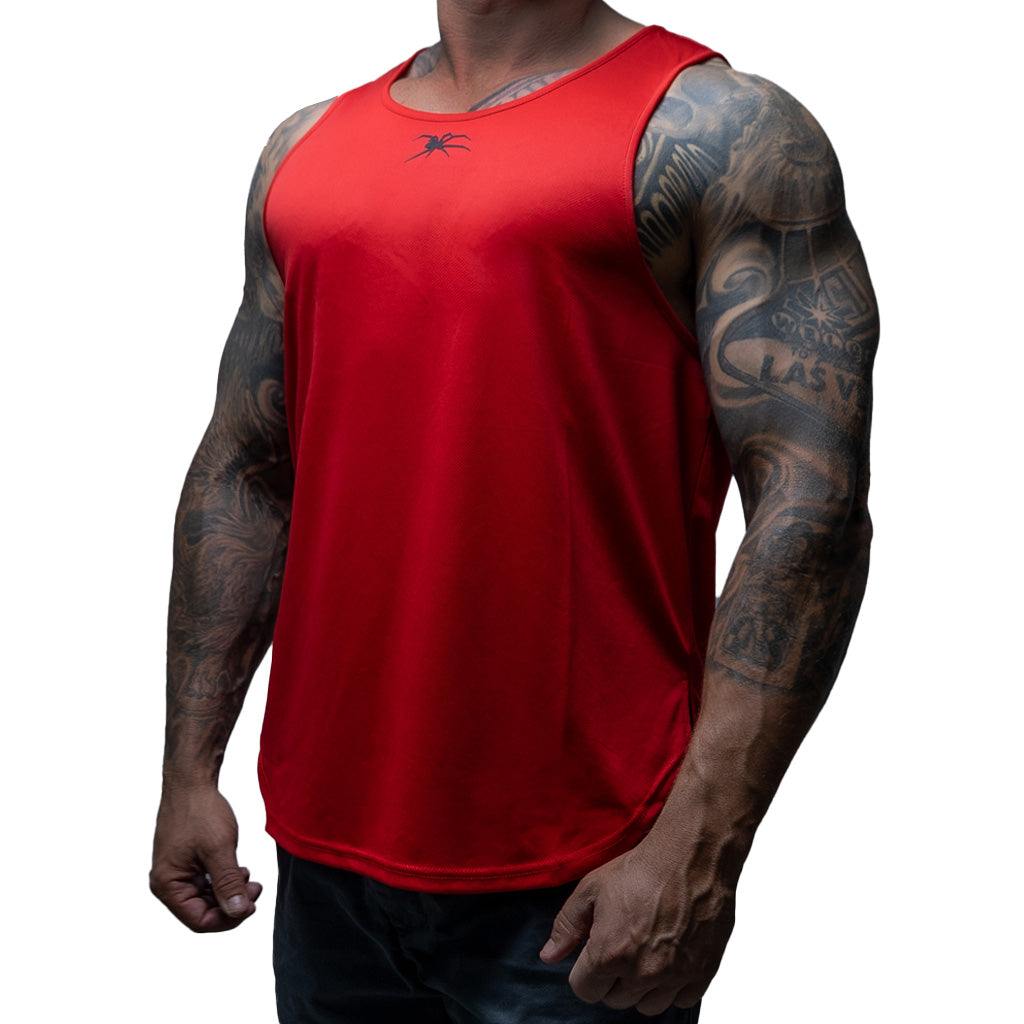 Red/Black Redback Singlet - Redback Liftwear