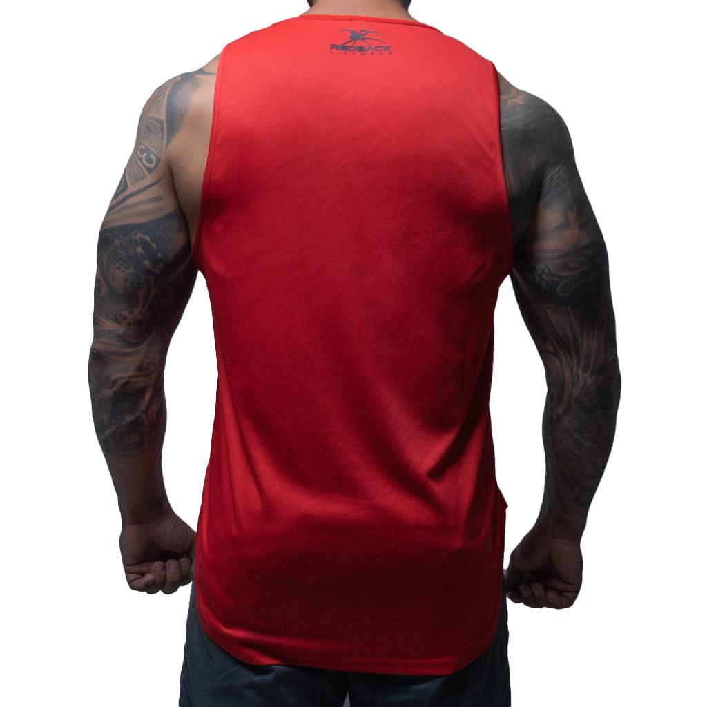 Red/Black Redback Singlet - Redback Liftwear